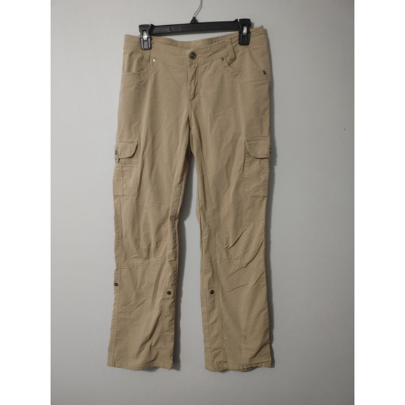 KÜHL Pants - Women's KÜHL Beige Convertible Cotton Blend Stretchy Cargo Pants Size 8